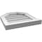 Ekena Millwork Octagonal Top Surface Mount PVC Gable Vent w/ 2"W x 2"P Brickmould Sill Frame, 16"W x 18"H GVPOT16X1803SN - alternate 2